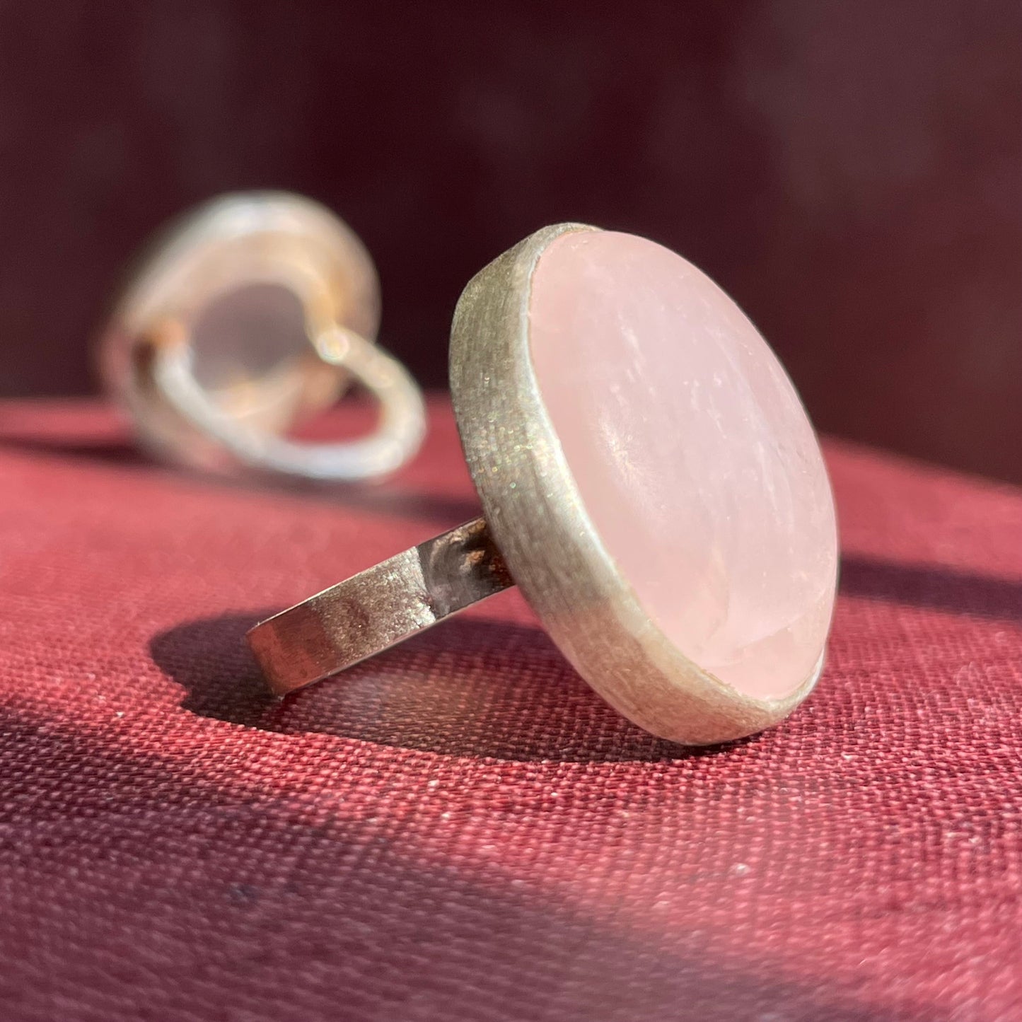 Rose Quartz Maxi Flat Band