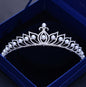 Tracy - Wedding Pearl and Cubic Zirconia Tiara - Available in Silver and Rose Gold
