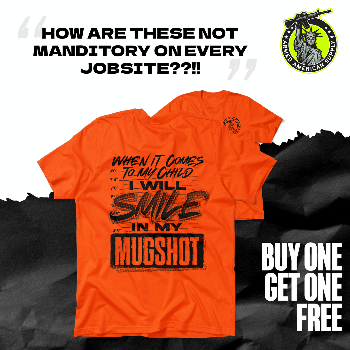 Mugshot - Safety Yellow T-Shirt
