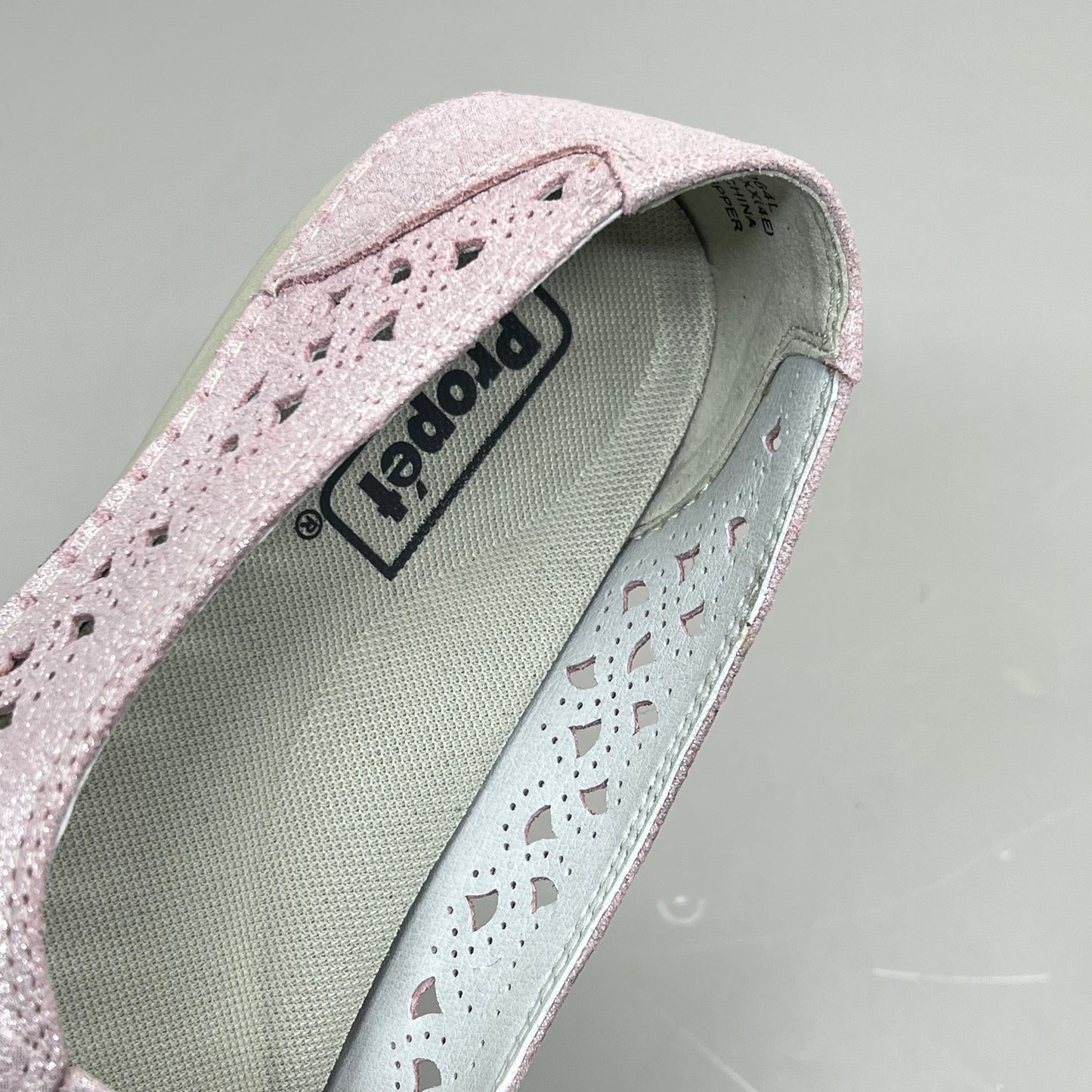 PROPET Cabrini Full Grain Leather Arch Support Women Sz 10.5 X(2E) Blush WCX064L
