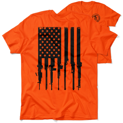 Rifle Flag - Safety Yellow T-Shirt