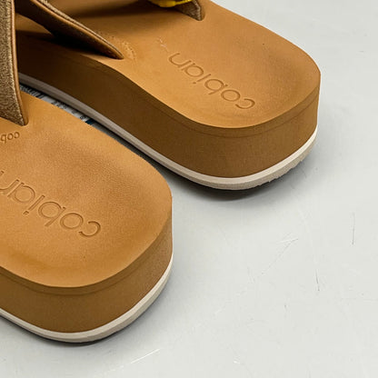 COBIAN Dana Rise Elevated Flatform Style Slide Women's Sz 10 Tan DNA24-230-10