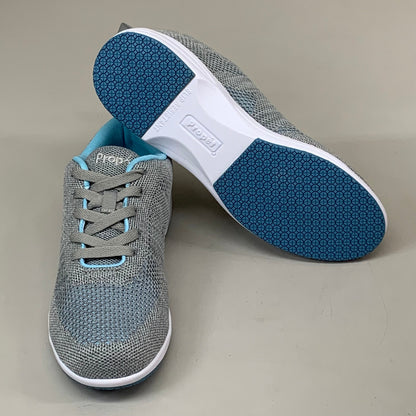 PROPET Washable Walker Evolution Shoes M(B) Women's SZ 9 LT Grey/LT Blue WCS012MGLBM-09