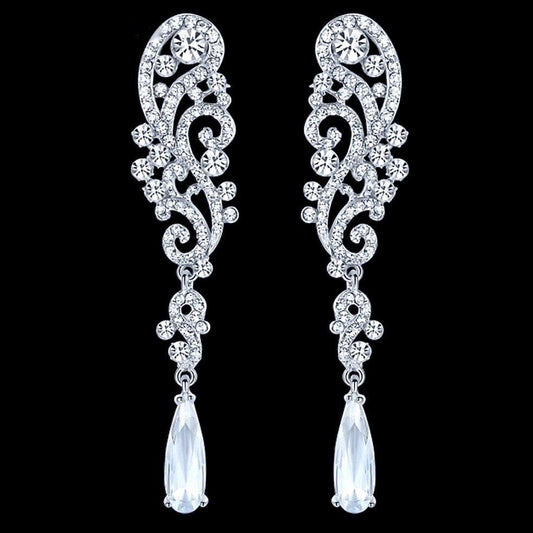 Eileen - Rhinestone Bridal Earrings