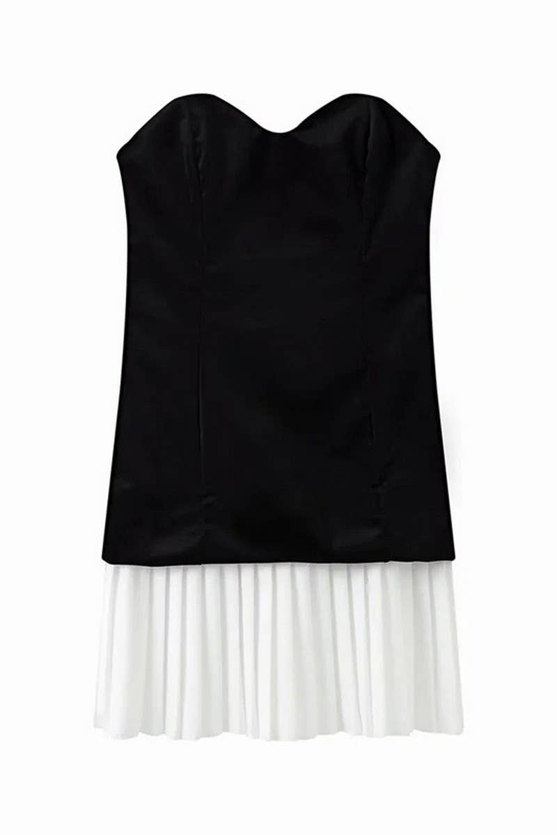 Strapless Velvet Dress
