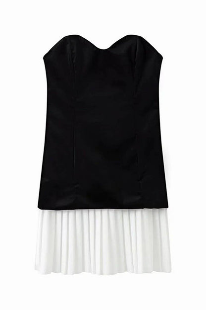 Strapless Velvet Dress