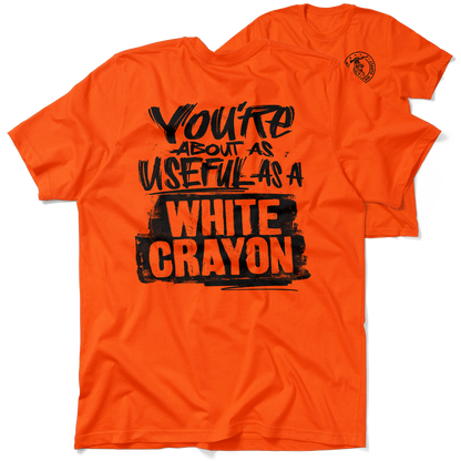 White Crayon - Safety Yellow T-Shirt