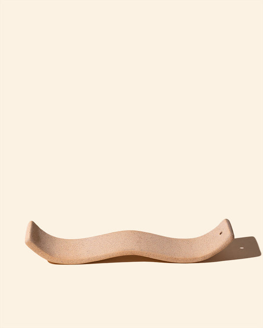 genji incense holder - matte sand