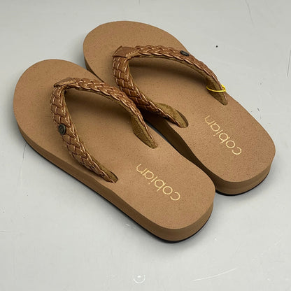 COBIAN Braided Bounce Sandals Women's SZ 9, EU 39.5 Chestnut BRB10-210-9