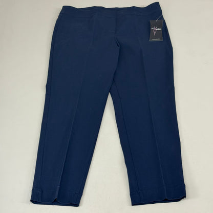 MULTIPLES Ankle Pants Petite Women's Sz 16 Midnight M48716PM
