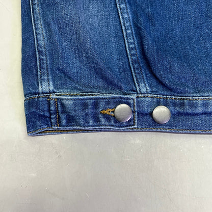 FRAME DENIM Button Cuffs Soft Jacket  Women's Sz M  Medium Blue Wash