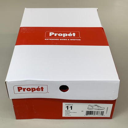 PROPET Washable Walker Lace-up Sneaker Shoes Women's SZ 11 SR Black W3840SB-N-11