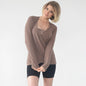 Charlotte Two-Way Nursing Wrap Sweater (Camel)