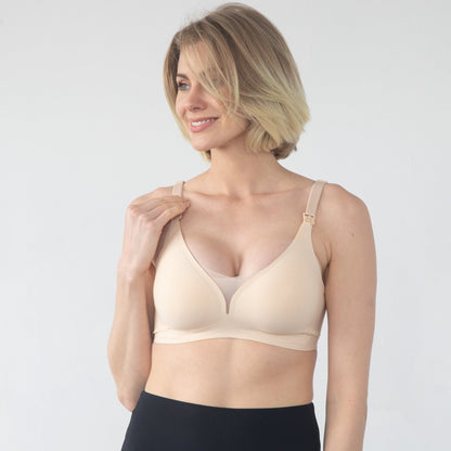 Ella - Mesh Second Skin Nursing Bra (Nude)
