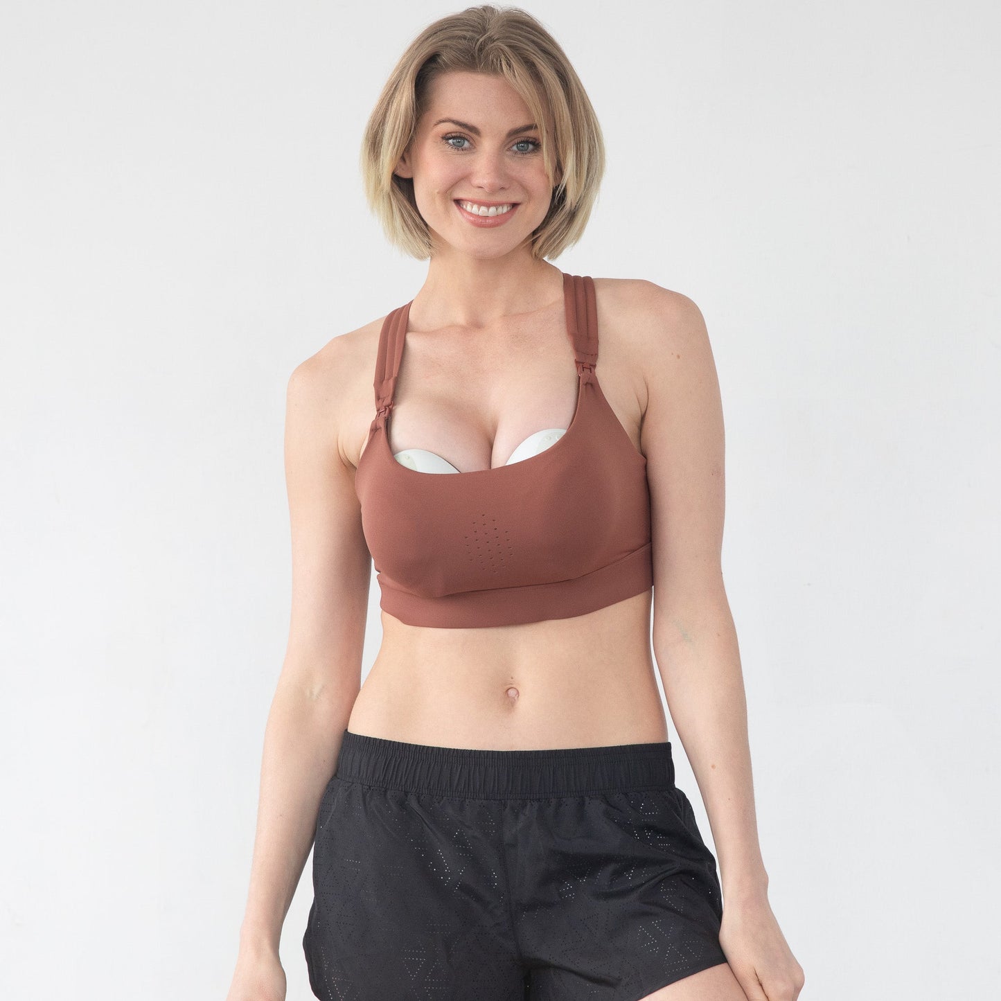 Chloé 3 Running Nursing Sports Bra (Rust)