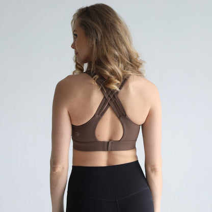 Chloé 4 Running Nursing & Pumping Sports Bra (Espresso)