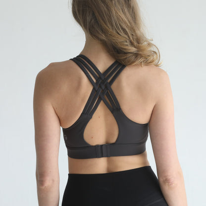 Chloé 4 Running Nursing & Pumping Sports Bra (Steel Slate)