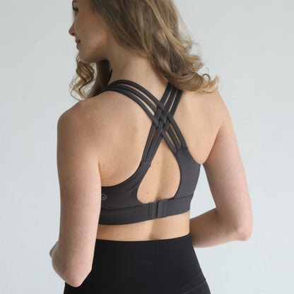 Chloé 4 Running Nursing & Pumping Sports Bra (Steel Slate)