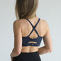 Supportive Flow Nursing & Pumping Sports Bra (Navy)