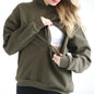 Isabella Ultra Soft Oversized Nursing & Pregnancy Hoodie (Olive Tree)