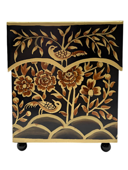 Black & Gold Pheasant Tissue Holder