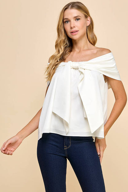 Off The Shoulder Bow Top