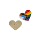 LGBTQ Progress Pride Heart Shaped Enamel Pin