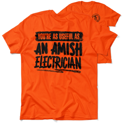 Amish Electrician - Safety Yellow Hi-Vis T-Shirt