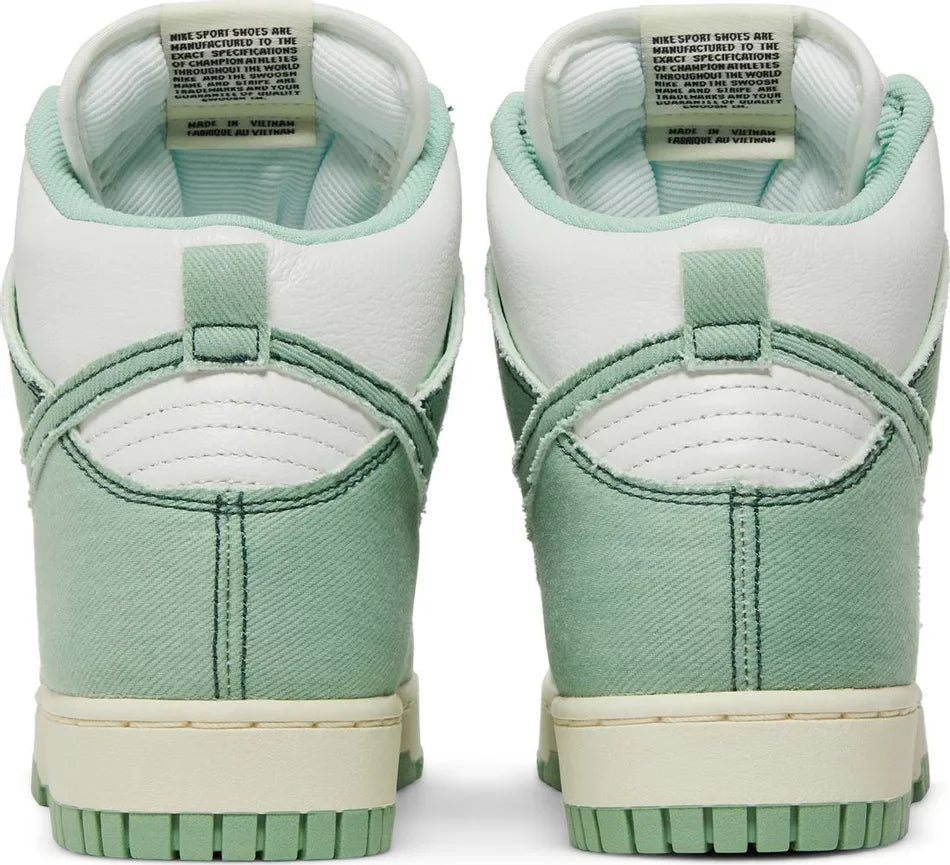 Nike Dunk High 1985 Enamel Green Denim 14M New