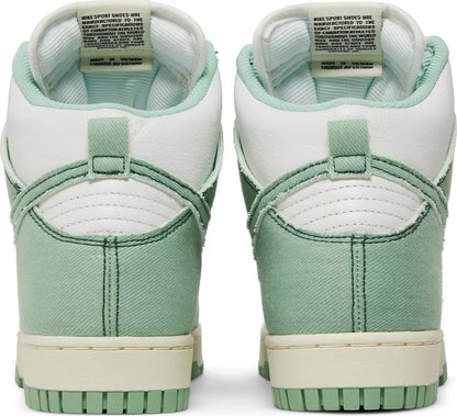 Nike Dunk High 1985 Enamel Green Denim 14M New