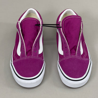 VANS Old Skool Sneakers Canvas & Suede Women's Sz 5.0 Men's Sz 3.5 Purple As-is