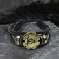 12 Zodiac Brass Leather Bracelet