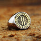 Aquarius Stainless Steel Ring