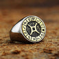 12 Constellation Zodiac Signs Stainless Steel Ring