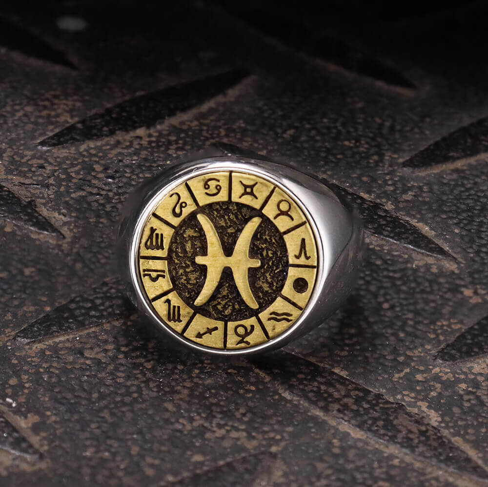 Pisces Stainless Steel Ring