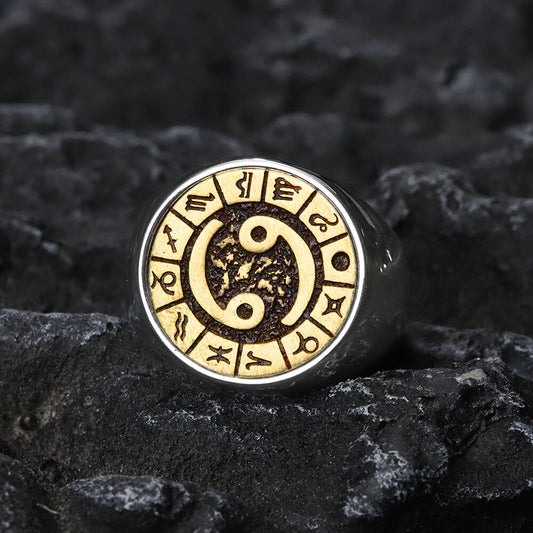 Cancer Stainless Steel Ring