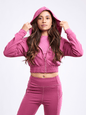 JupiterGear Athletic Zip-Up Crop Hoodie Jacket
