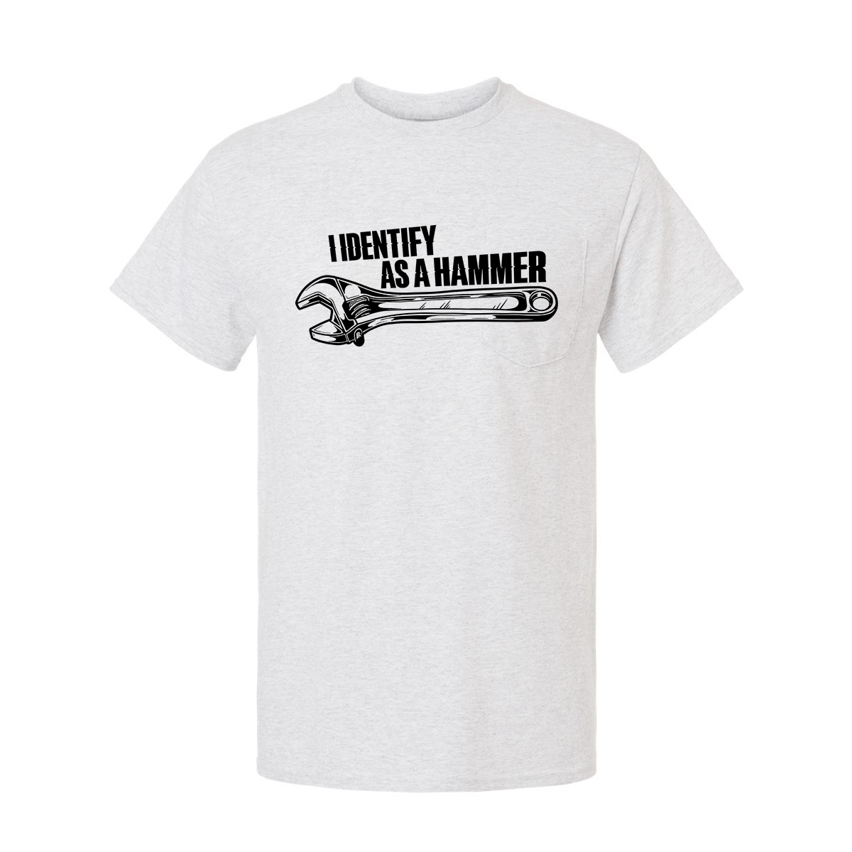 Identify As A Hammer - Safety Yellow T-Shirt