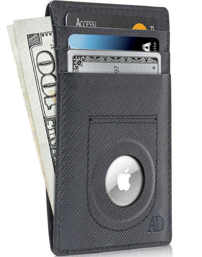Slim Card Holder With Air Tag Holder
