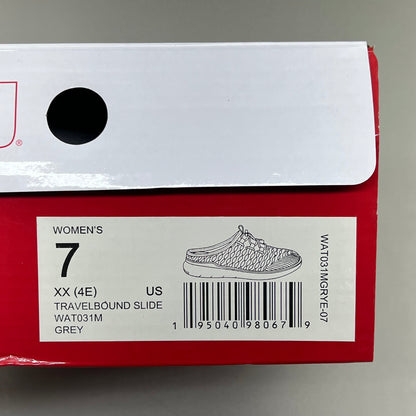 PROPET Travel Bound Slide Thermal Rubber Women's Sz 7 XX (4E) Grey WAT031M