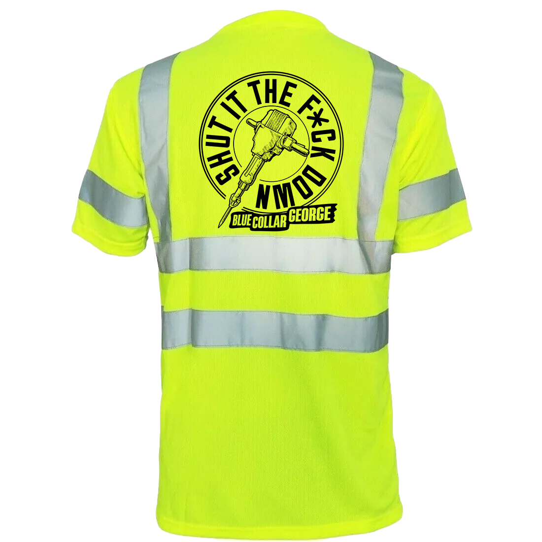 Blue Collar George Shut It - Reflective Safety T-Shirt