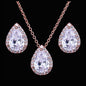 Tina - Cubic Zirconia Bridal Jewelry Set - Available in Silver, Rose Gold and Yellow Gold
