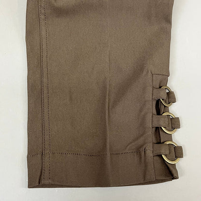 MULTIPLES Ankle Pants Petite Women's Sz 10P Truffle M33709PP