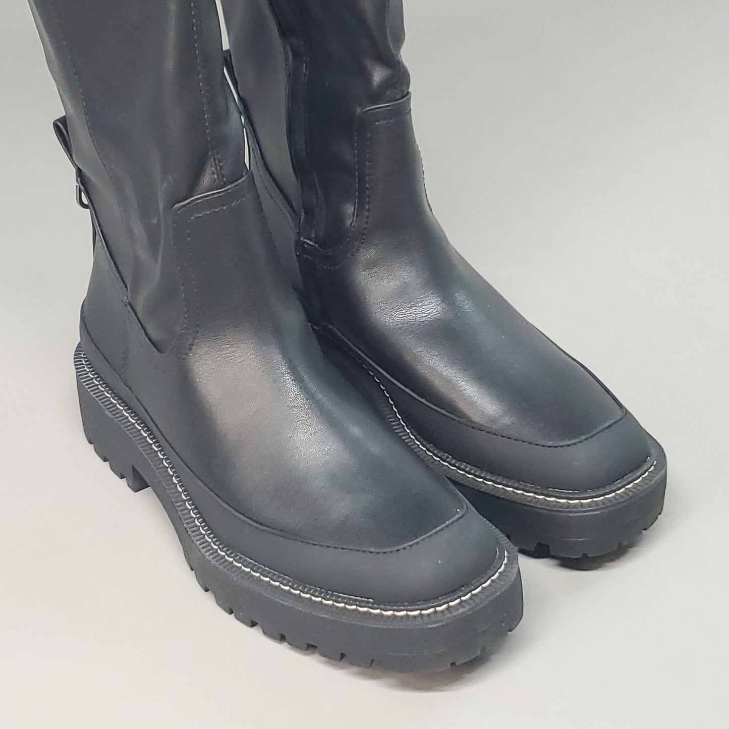 SAM EDELMAN Lerue Nappa Tall Leather Riding Boots Women's Sz 9.5 M Black H8522L1001 (New)
