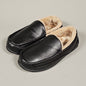 DEER STAGS Spun Unisex Faux Leather Slipper in Black Sz 10 Mens 12 Womens (New)