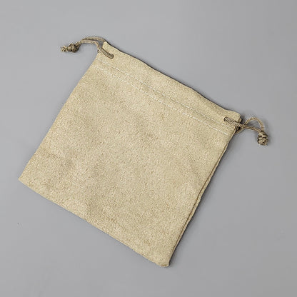 DRAWSTRING POUCH 100 Count 4.75" x 4.75" Medium Fabric Bag for Gifts, Party & Wedding Favors, Jewelry, Game Pieces (New)