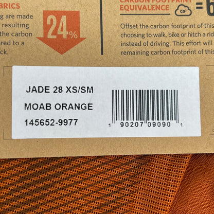 GREGORY Jade 28L Backpack Adjustable Torso Women's XS/SM 2/3lbs Moab Orange
