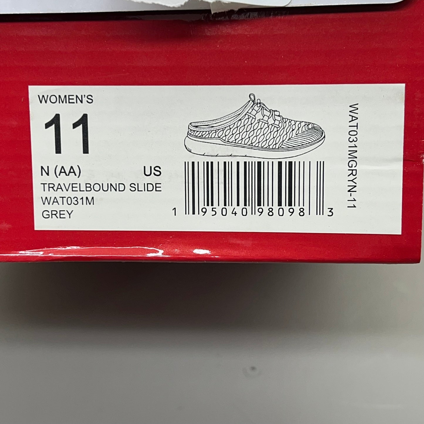 PROPET Travel Bound Slide Thermal Rubber Women's Sz 11 N (AA) Grey WAT031M