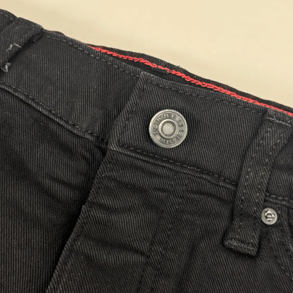 TOMMY HILFIGER JEANS Slim Bermuda Shorts Women's SZ 6 Waist 28 Black Magnet / Velcro Fly