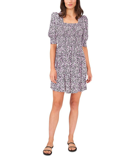 Riley & Rae Women's Ditsy Breeze Dress Gray Size Large